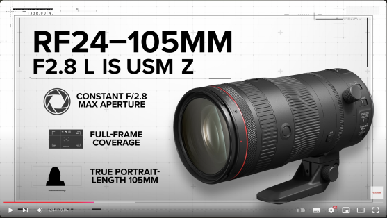 עדשת זום Canon RF 24-105MM f/2.8 L IS USM