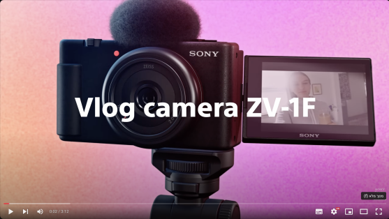 מצלמה דיגיטלית לוולוגרים Sony ZV-1F