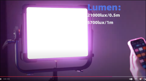 פנס לד GVM-YU200R Bi-Color&RGB