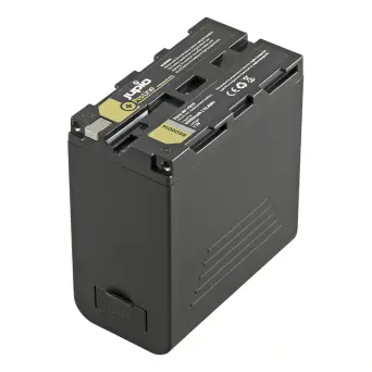סוללת ליתיום NP-F970 עם צג ויציאות מתח JUPIO 10050mAh