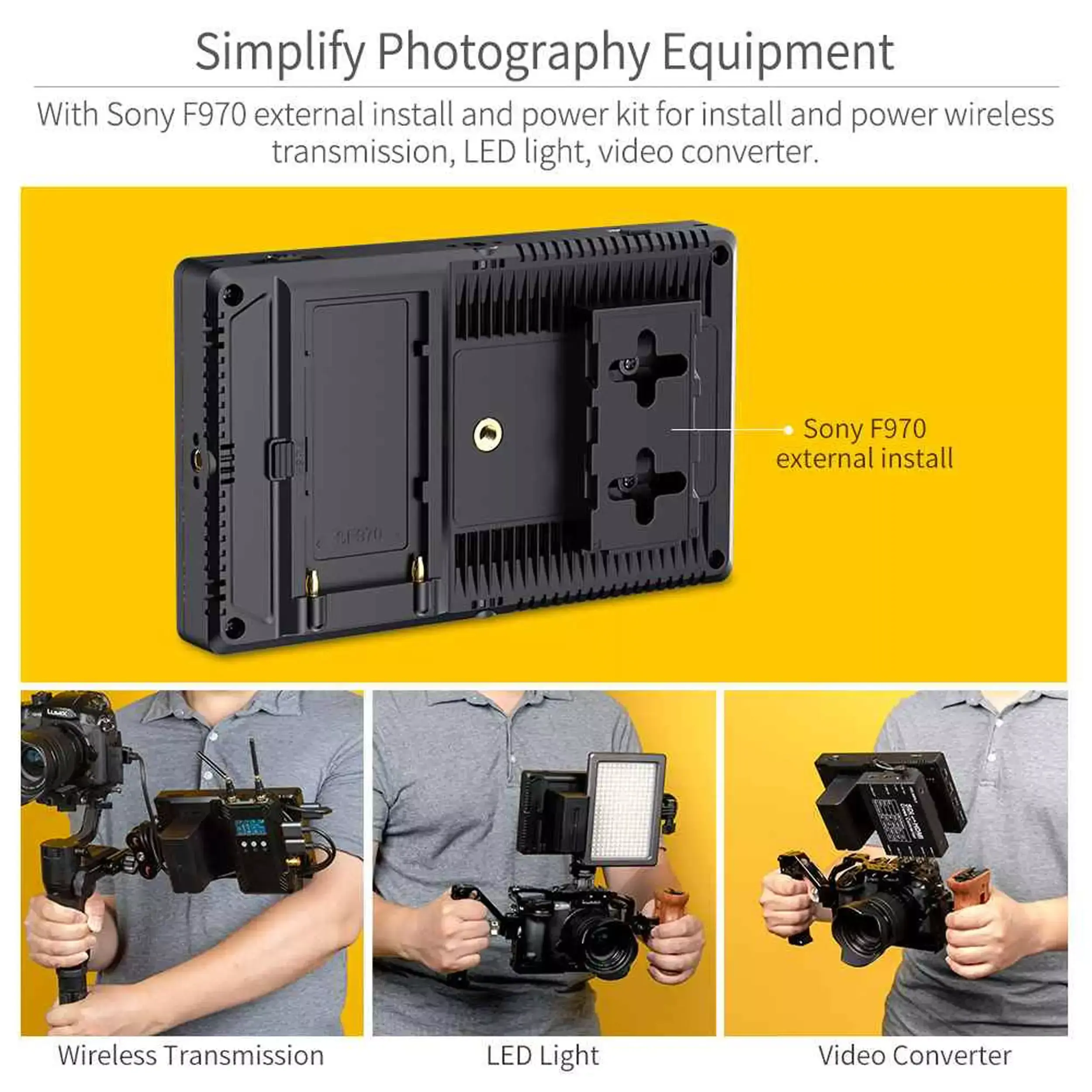 מוניטור וידאו "7 מסך מגע FeelWorld F7 Pro 4K HDMI
