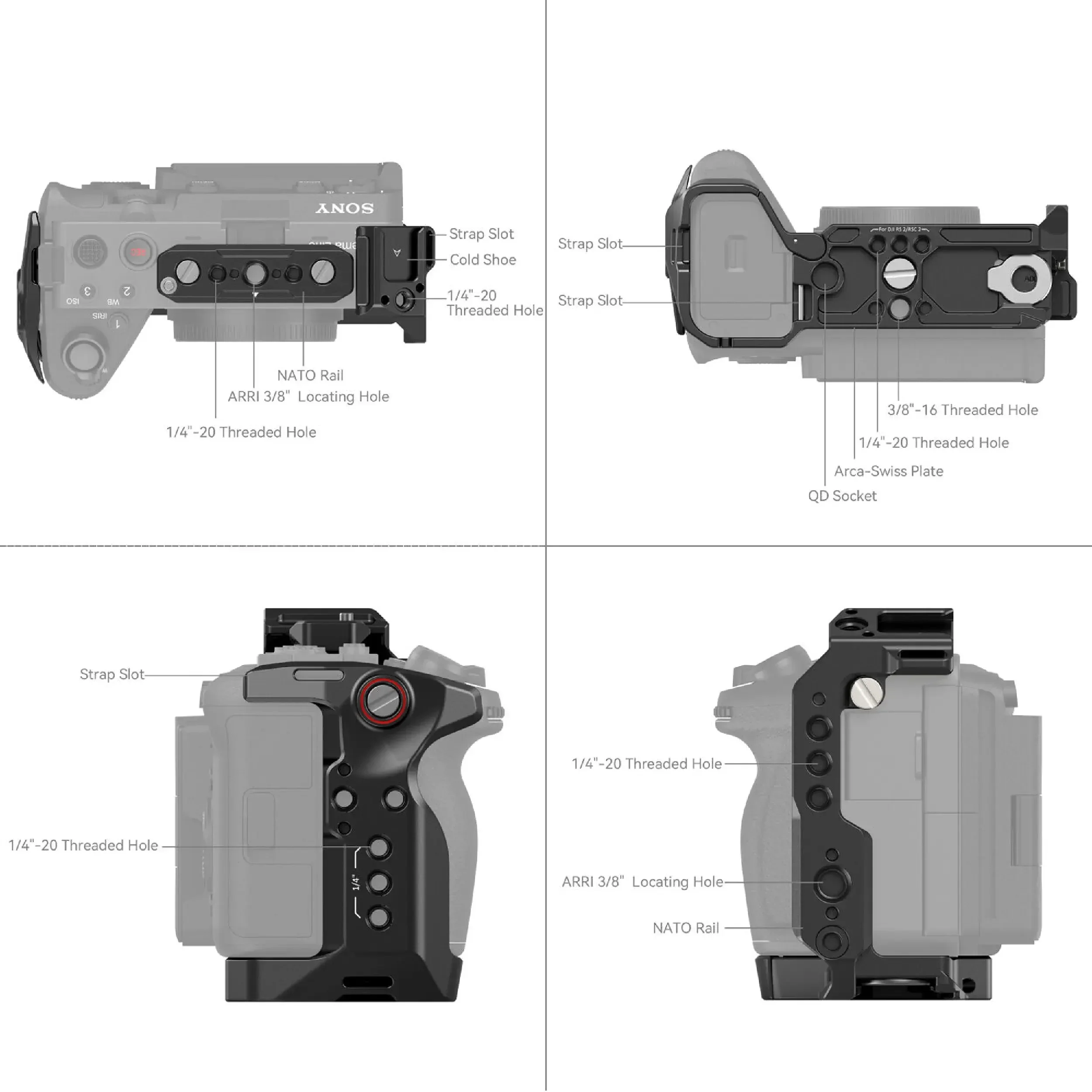 כלוב למצלמה SmallRig 4183B Sony FX30/FX3